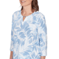 Womens Alfred Dunner St. Augustine Monotone Leaf Print Split Nec - image 5