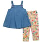 Girls (4-6x) Kids Headquarters® Denim Tank w/ Capri Leggings Set - image 2