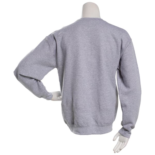 Juniors Hybrid Snoopy Varsity Football Crew Fleece Sweatshirt