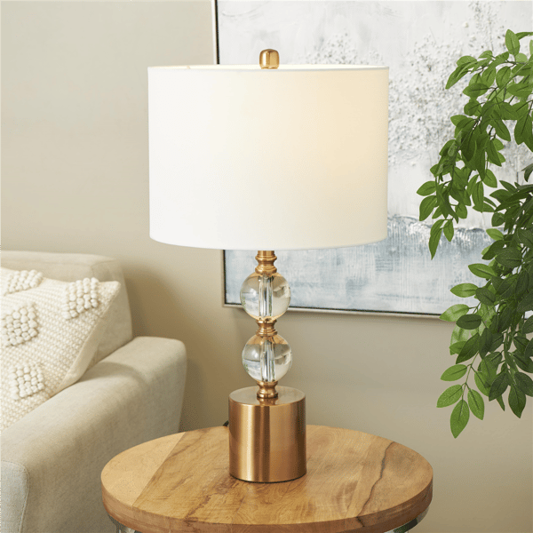 9th & Pike® Glam Clear Crystal Table Lamp
