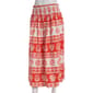 Juniors A. Byer Floral & Shell Mixed Print Smock Waist Maxi Skirt - image 1