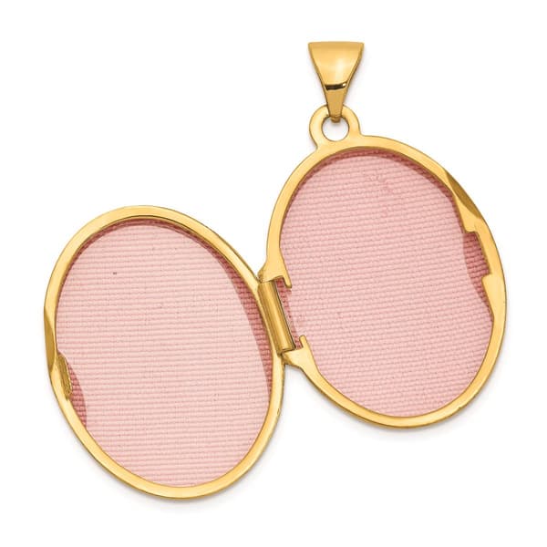 Gold Classics&#8482; 14kt. Gold Love You Always Reversible Locket