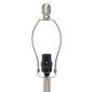 Lalia Home Metallic Grey Hammer Linen Shade Glass Jar Table Lamp - image 6