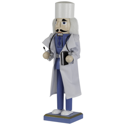Northlight Doctor with Stethoscope Wooden Christmas Nutcracker