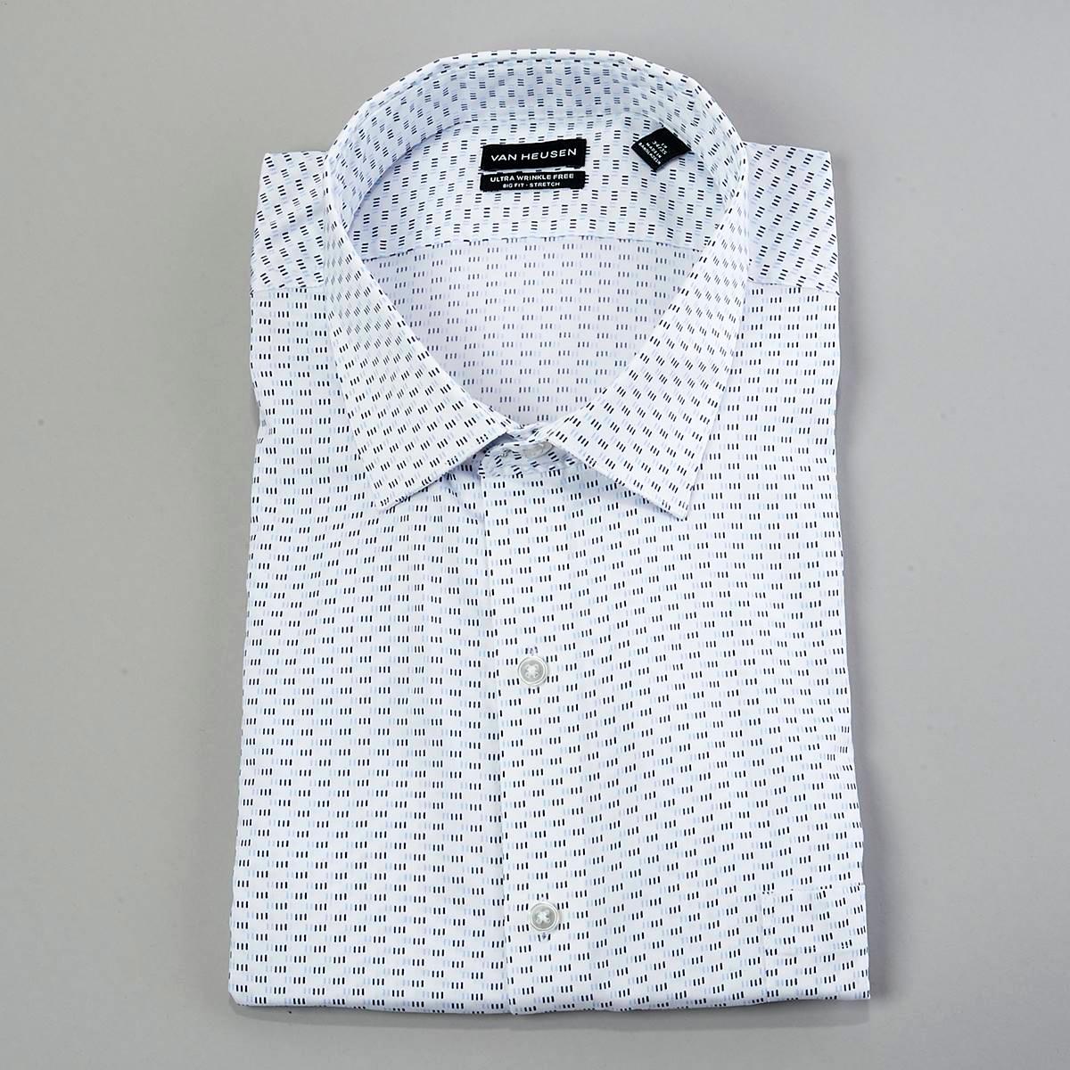 Mens Big & Tall Van Heusen® Wrinkle Free Tall Dress Shirt...