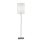 HomeRoots 61 Silver Metal Floor Lamp With Fabric Shade - image 1