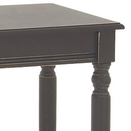 9th & Pike® Black Traditional Wood Console Table