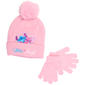 Girls Disney Stitch & Angel Pom Beanie W/ Gloves Set - image 1