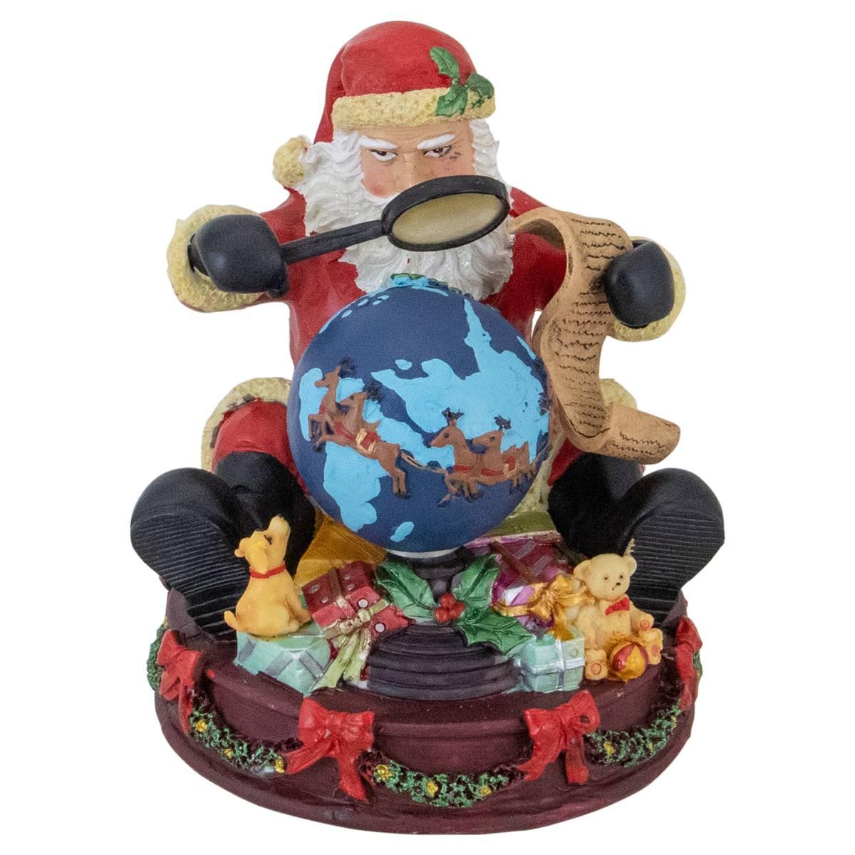 Open Video Modal for Northlight Seasonal 5.75in. Musical Santa Claus Christmas Figure