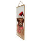 Highland Cow Wearing a Santa Hat Holiday Sign - image 2
