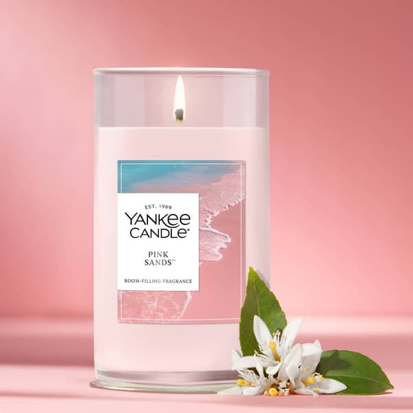 Yankee Candle&#40;R&#41; 14.25oz. Pink Sands Pillar Candle - image 