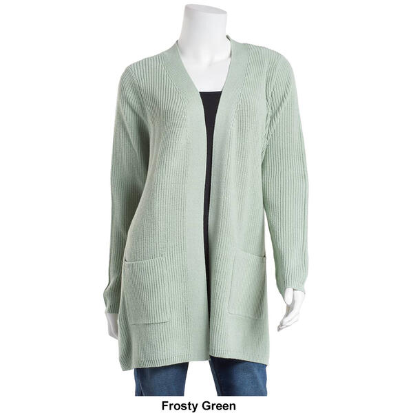 Womens Architect&#174; Shaker Open Front Cardigan