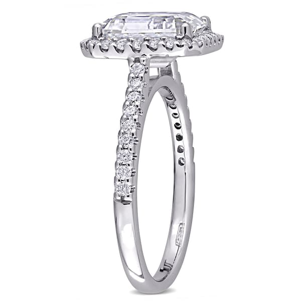Gemstone Classics™ 10kt. White Gold 2 7/8ctw. Moissanite Ring