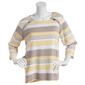 Petite Hasting &amp; Smith 3/4 Sleeve Button Shoulder Tee-STRING - image 1