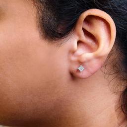 Haus of Brilliance 1/2ctw. Lab Grown Diamond Square Stud Earrings