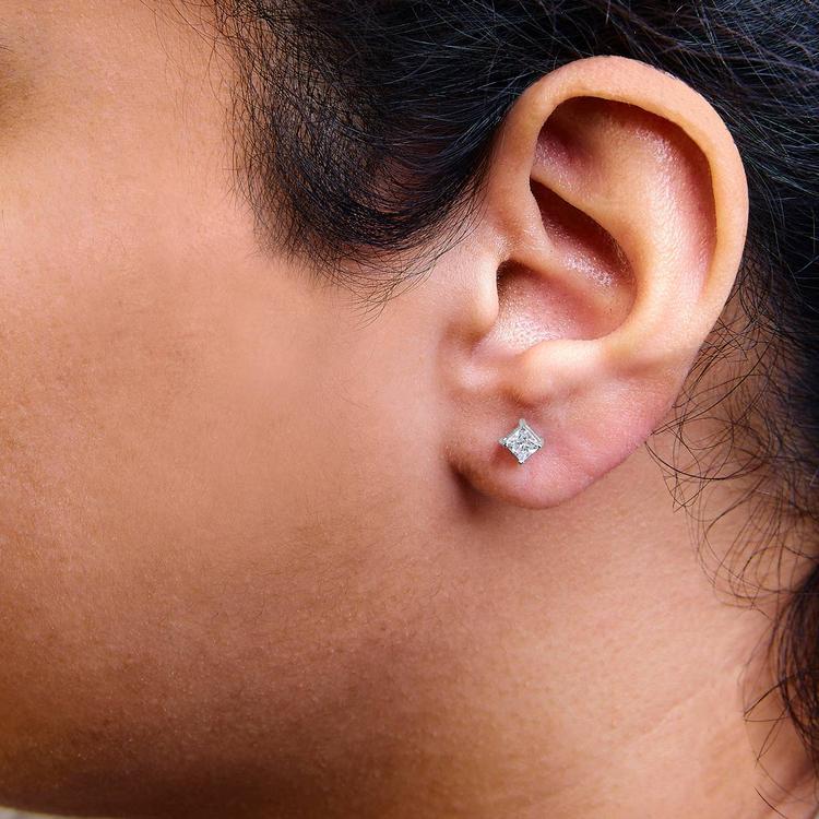 Haus of Brilliance 1/2ctw. Lab Grown Diamond Square Stud Earrings