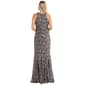 Womens R&M Richards Sleeveless Halter Two Tone Lace Evening Gown - image 2