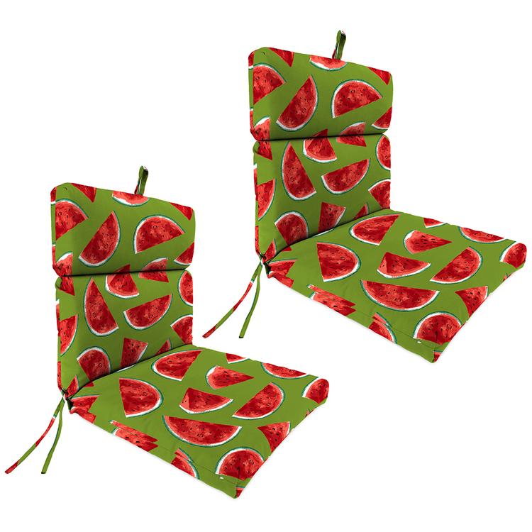 Jordan Manufacturing Melon Citrus Outdoor Chair Cushions