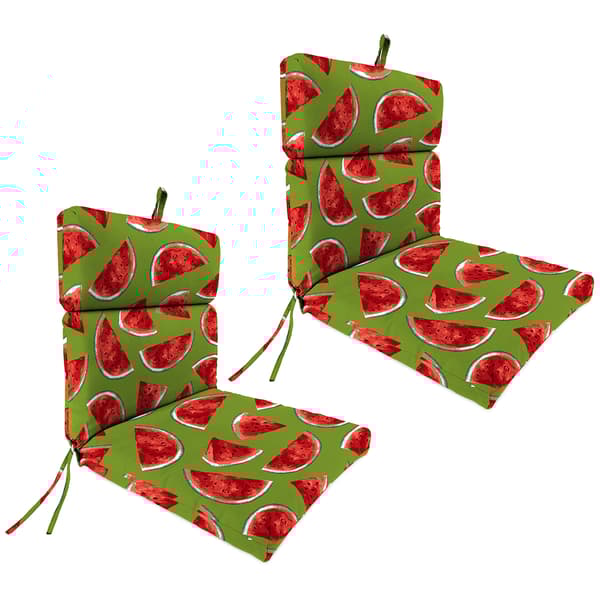 Jordan Manufacturing Melon Citrus Outdoor Chair Cushions - image 