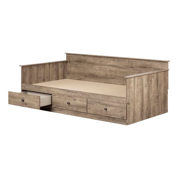 South Shore Tassio Weathered Daybed With Storage - image 