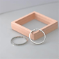 Saffron Silver Tone Inside Out 40mm Hoop Earrings - image 3
