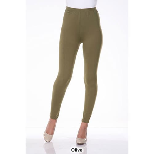 Womens White Mark Solid Leggings