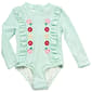 Baby Girl (12-24M) Nicole Miller Rashguard One Piece Swimsuit - image 1