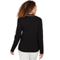 Womens Emaline Dusted Petals Contrast Trim V Neck Sweater - image 2
