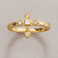 Ashley Cooper(tm) Gold-Tone CZ Cross Ring - image 1
