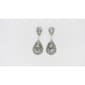 Rosa Rhinestones Framed Teardrop Earrings - image 1