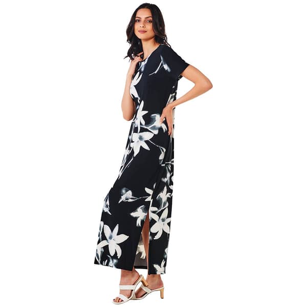 Womens Calvin Klein Short Sleeve Floral Maxi Dress Boscov s