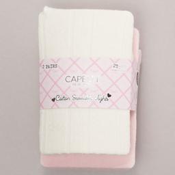 Toddler Girl Capelli(R) New York 2pk Bow Pointelle & Solid Tights