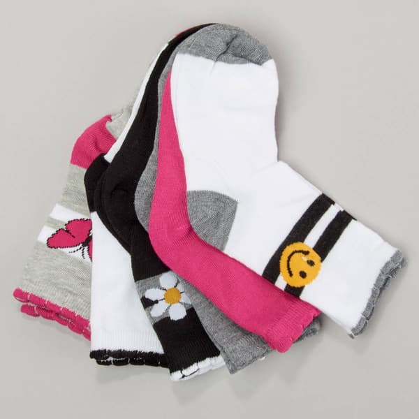 Girls Capelli&#40;R&#41; New York Stripes w/ Icon Scalloped Edge Crew Socks - image 