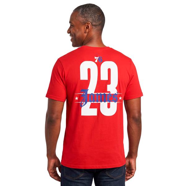 Mens Fanatics Lebron James 23 Philadelphia Name & Number Tee