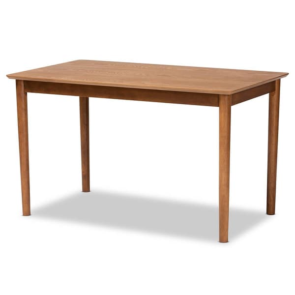 Baxton Studio Dorina Mid-Century Modern Fabric 5-Piece Dining Set