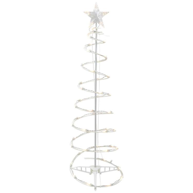 Northlight Seasonal 4ft. Warm White LED Spiral Cone Tree