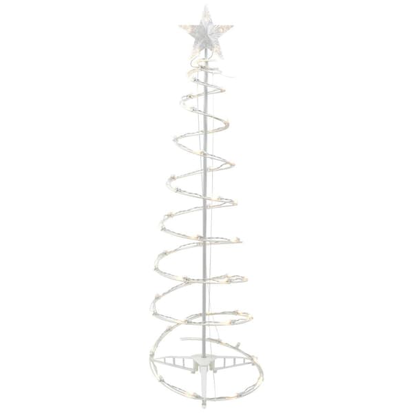 Northlight Seasonal 4ft. Warm White LED Spiral Cone Tree