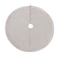 National Tree 60in. Quilted Velvet Ivory Tree Skirt - image 1