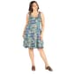 Plus Size 24/7 Comfort Apparel Paisley Fit & Flare Tank Dress - image 1