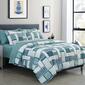 Spirit Linen Home&#8482; 8pc Bed-in-a-Bag Green Geo Comforter Set - image 2
