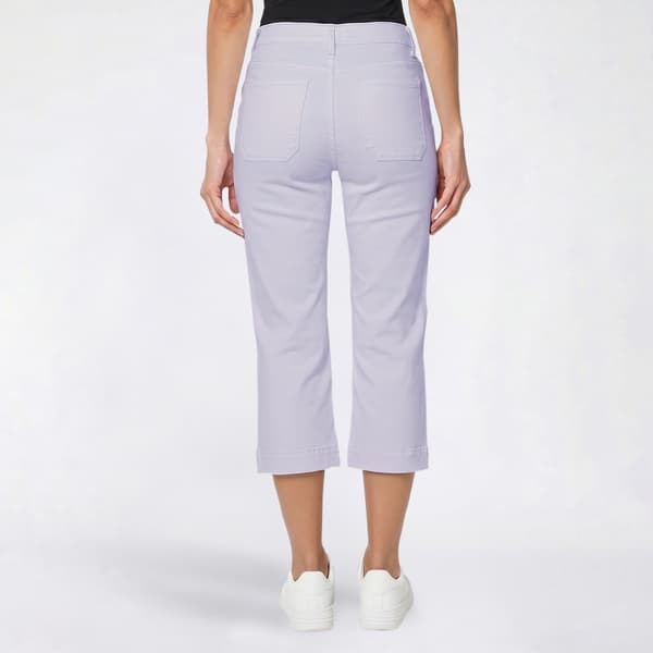 Womens Bleu Denim Five Pocket Denim Capris