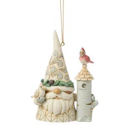 Jim Shore Woodland Gnome with Birdhouse Ornament