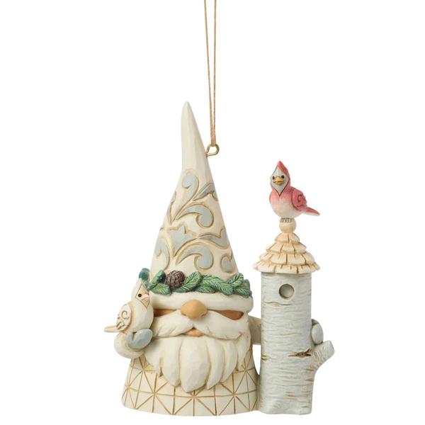 Jim Shore Woodland Gnome with Birdhouse Ornament