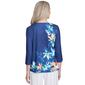 Womens Alfred Dunner Nantucket Asymmetric Floral Blouse - image 2