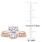 Gemstone Classics&#8482; 10kt. Rose Gold Lab Created Sapphire Ring - image 3