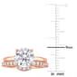 Gemstone Classics™ 10kt. Rose Gold Lab Created Sapphire Ring - image 3