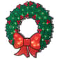 Northlight 15in. Holographic Christmas Wreath Window Silhouette - image 4