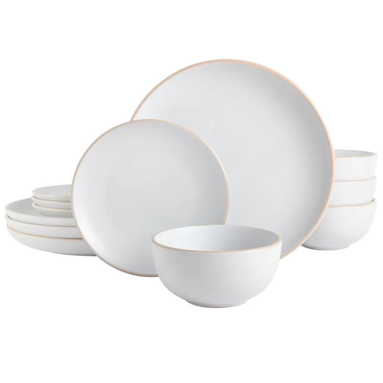 Gibson Home Rockaway 12pc. Dinnerware Set - Matte White