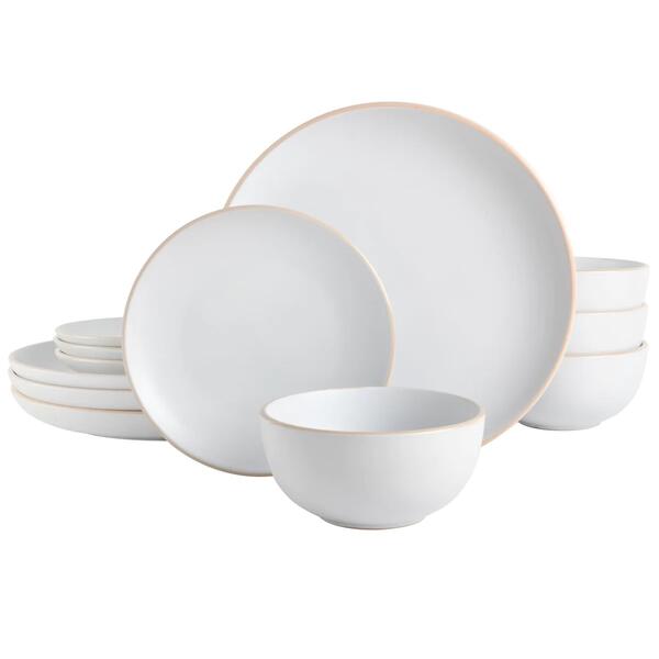 Gibson Home Rockaway 12pc. Dinnerware Set - Matte White - image 