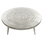 9th & Pike® Traditional Silver Aluminum Metal Coffee Table - image 3